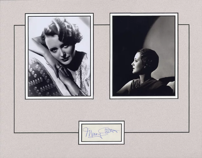 Mary Astor autograph