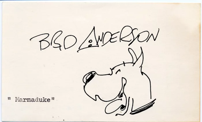 Brad Anderson autograph