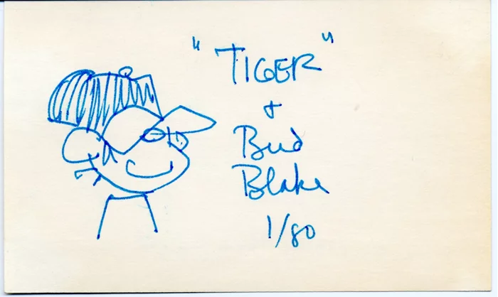 Bud Blake autograph