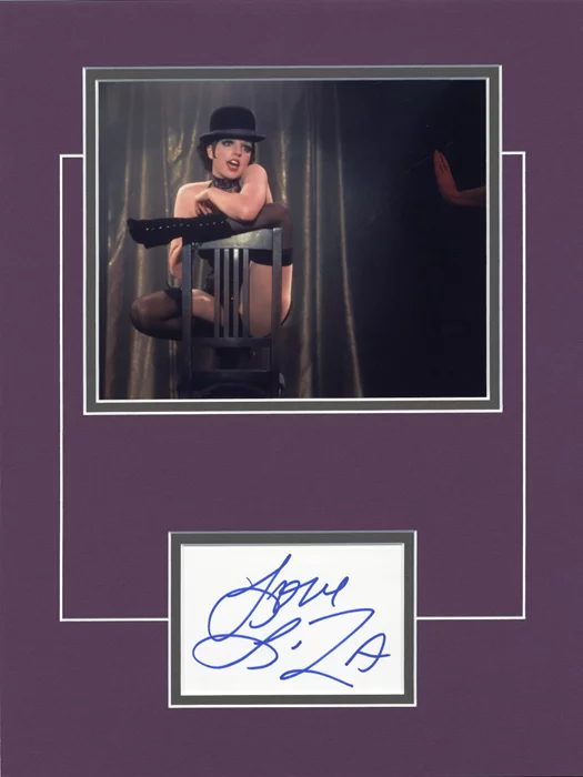 Liza Minnelli autograph