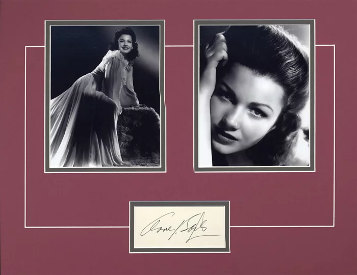 Anne Baxter autograph