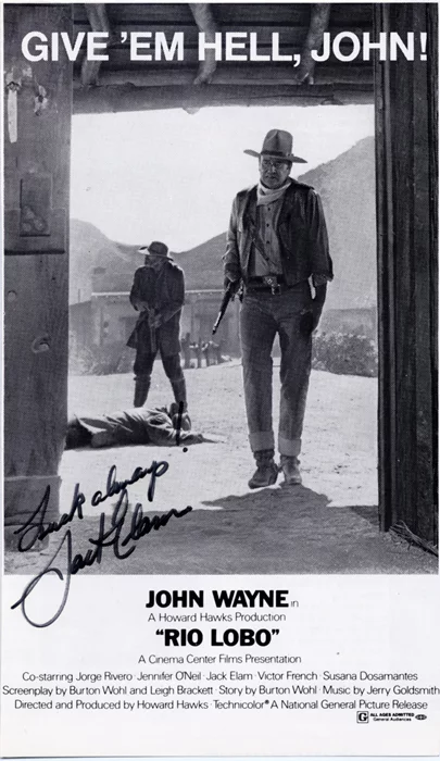 Jack Elam autograph