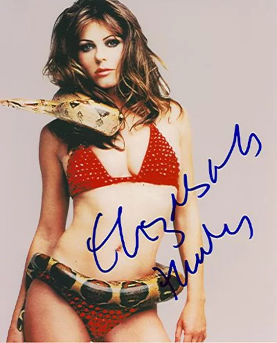 Elizabeth Hurley autograph