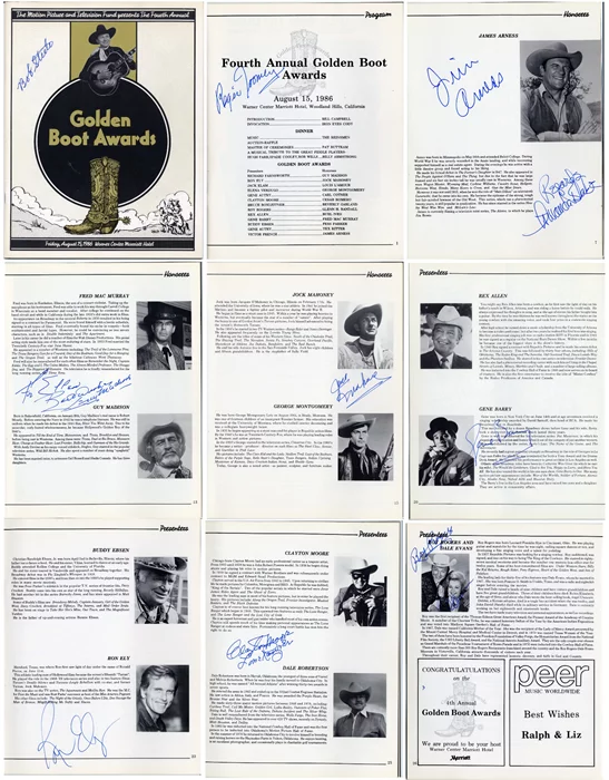 1886 Golden Boot Awards Program autograph