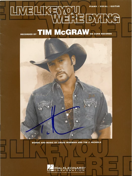 Tim McGraw autograph