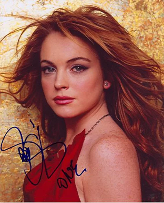 Lindsay Lohan autograph