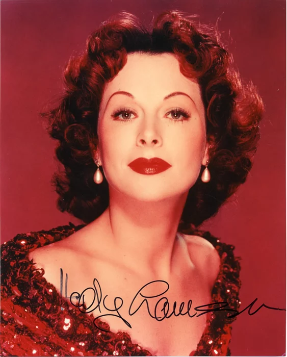 Hedy LaMarr autograph