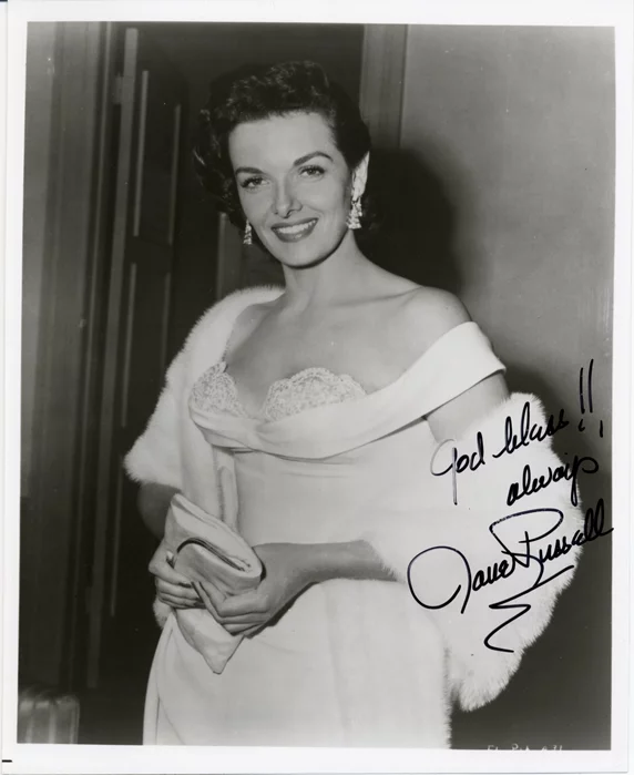 Jane Russell autograph
