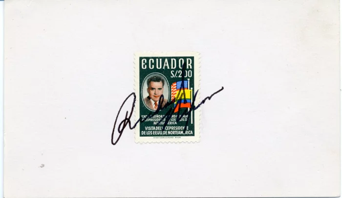 Richard Nixon autograph