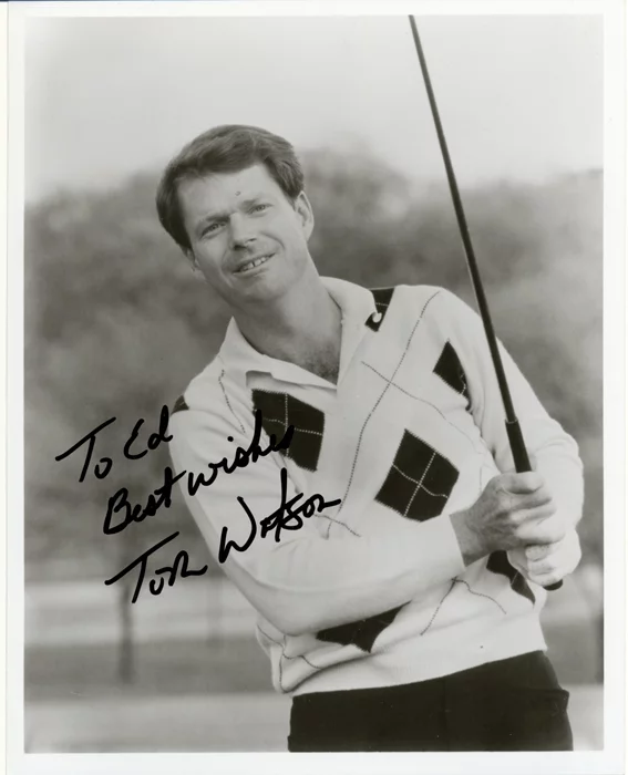 Tom Watson autograph