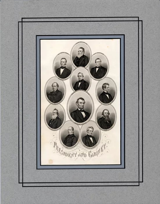 Abraham Lincoln & His Cabinet autograph