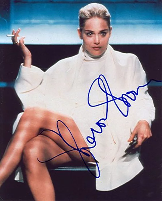 Sharon Stone autograph