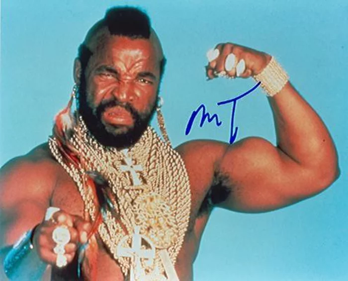 Mr. T autograph