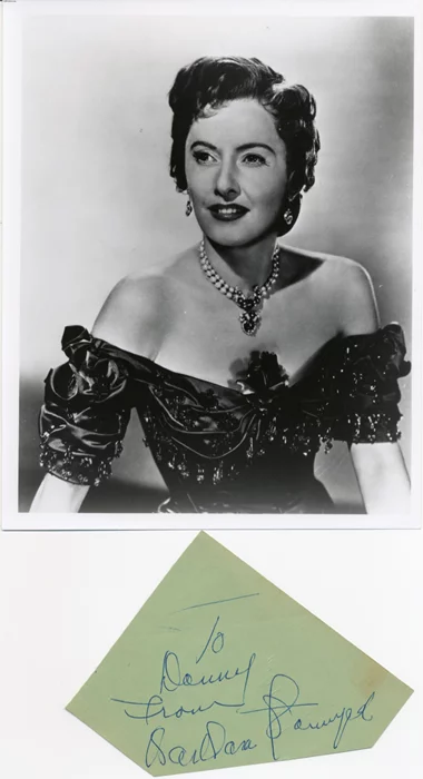 Barbara Stanwyck autograph