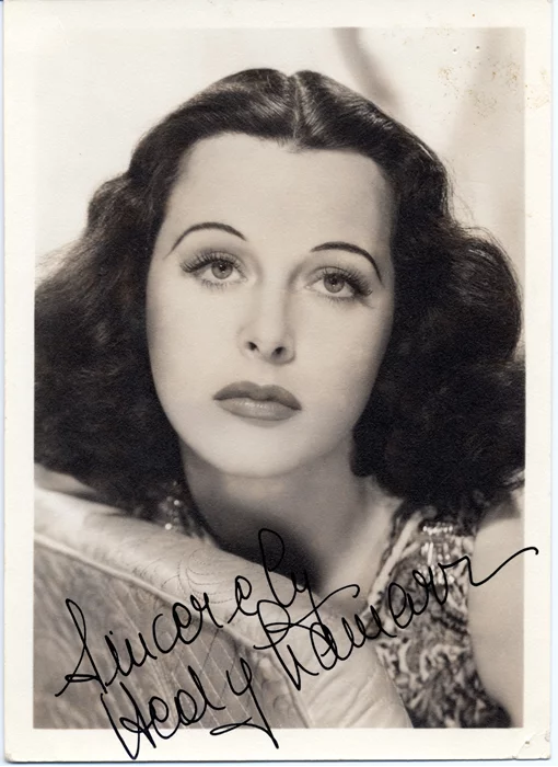 Hedy LaMarr autograph