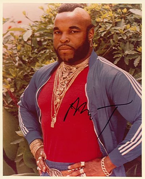 Mr. T autograph