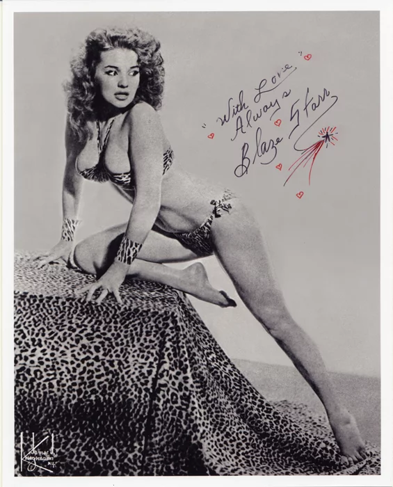 Blaze Starr autograph