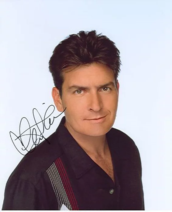 Charlie Sheen autograph