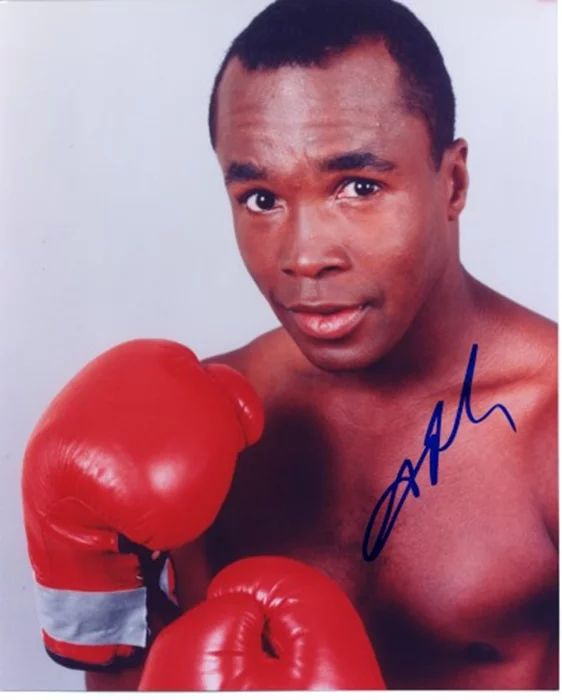 Sugar Ray Leonard autograph