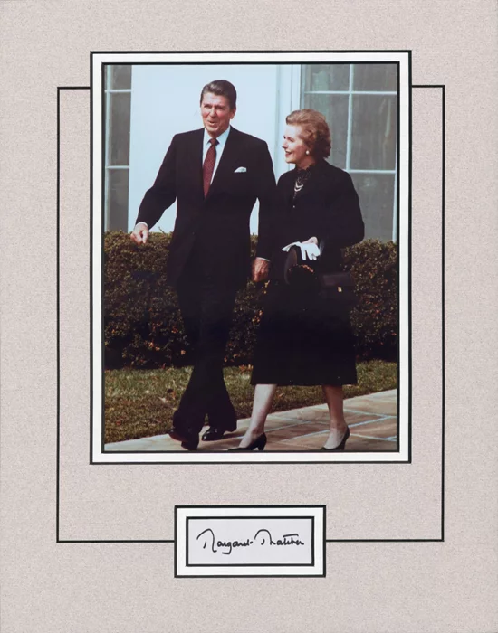 Margaret Thatcher autograph