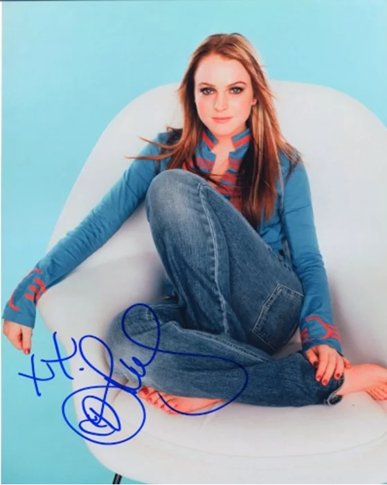 Lindsay Lohan autograph