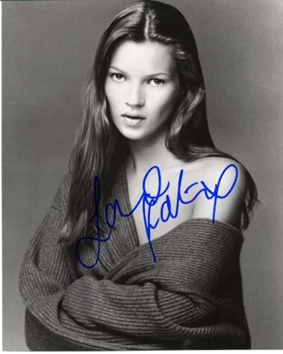 Kate Moss autograph