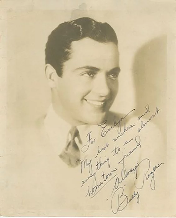 Charles 'Buddy' Rogers autograph