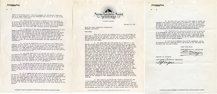 Louis B. Mayer autograph