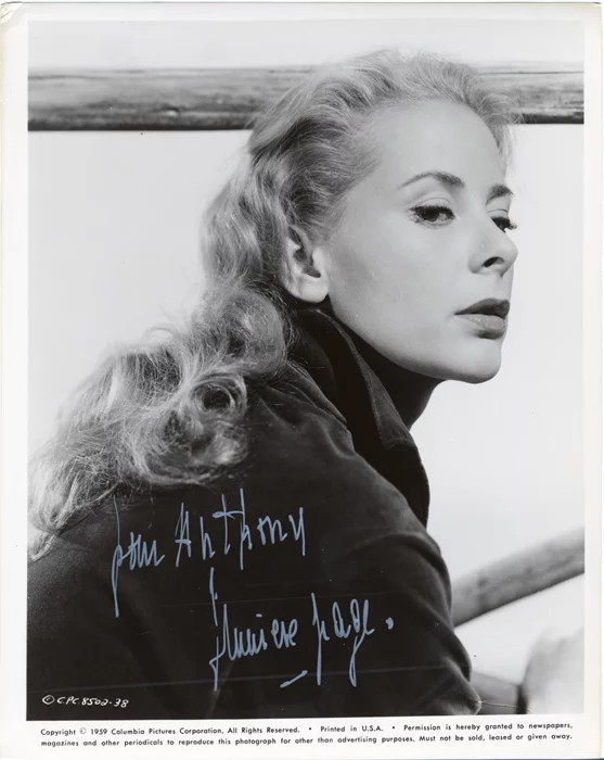 Genevieve Page autograph