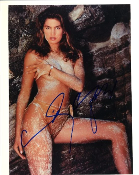 Cindy Crawford autograph