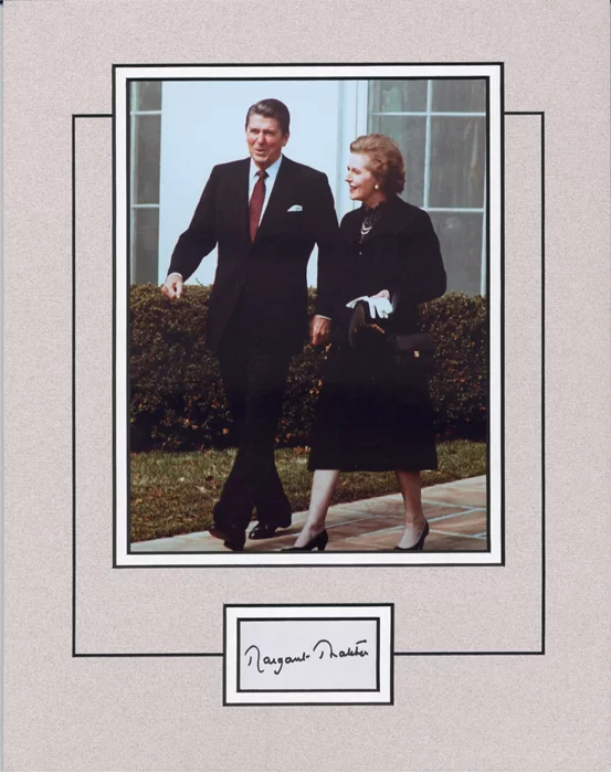 Margaret Thatcher autograph