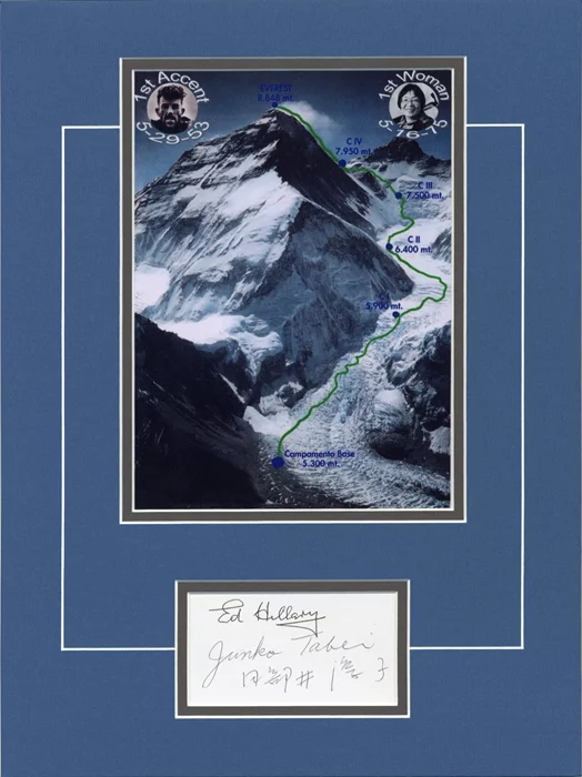 Mt. Everest Exploration autograph