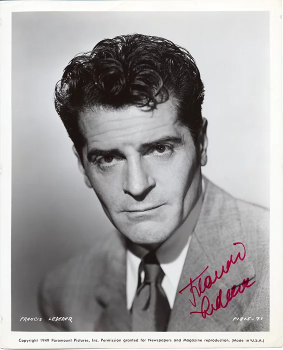 Francis Lederer autograph