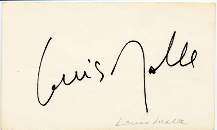 Louis Malle autograph