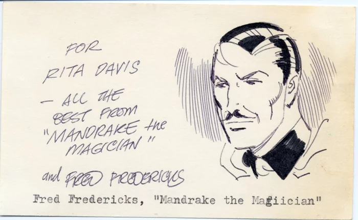 Fred Fredericks autograph