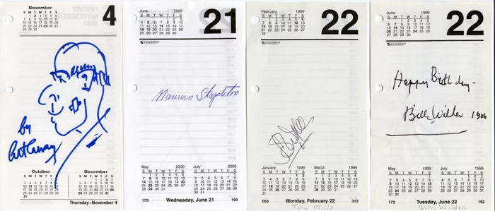 Deceased Oscar Winners Signature Lot autograph