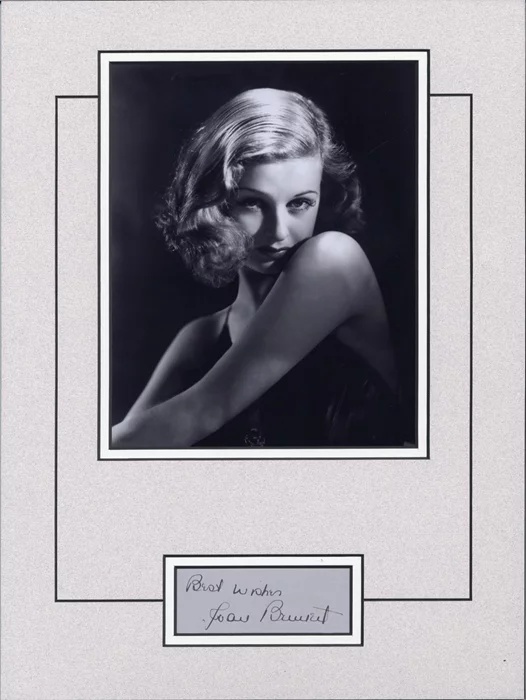 Joan Bennett autograph