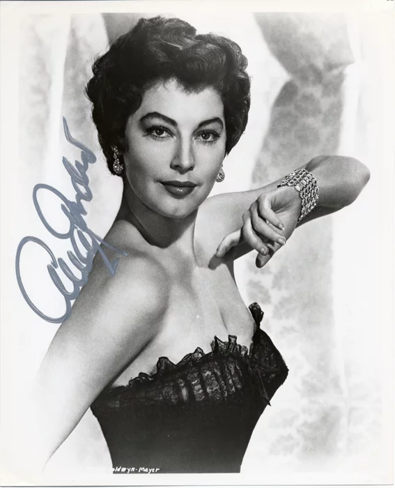 Ava Gardner autograph