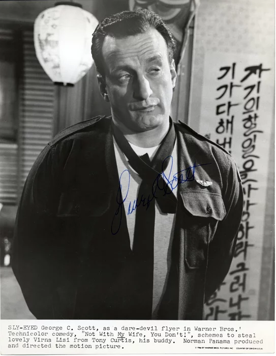 George C. Scott autograph