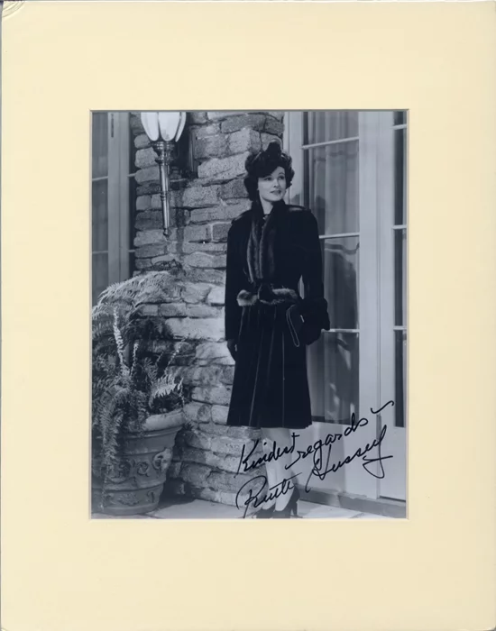 Ruth Hussey autograph