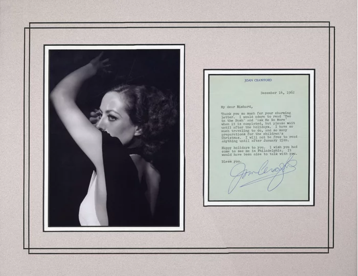 Joan Crawford autograph