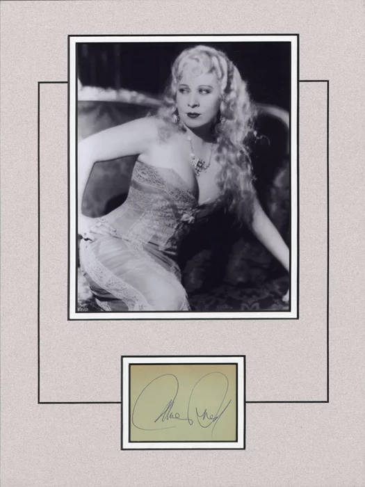 Mae West autograph