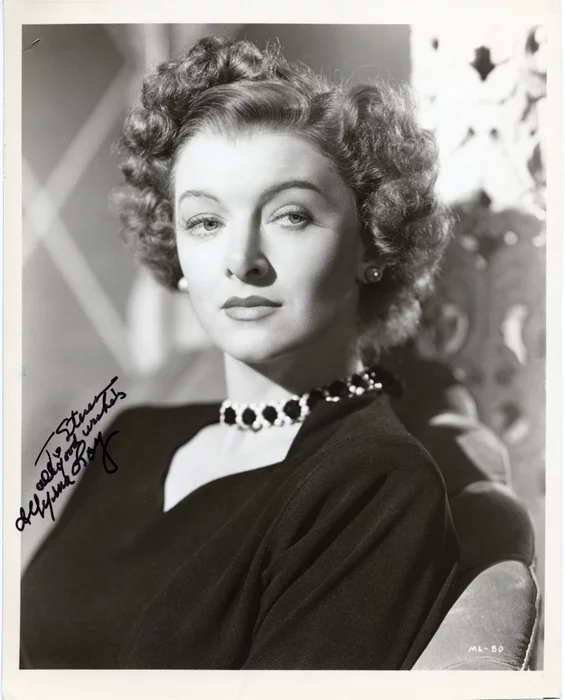 Myrna Loy autograph