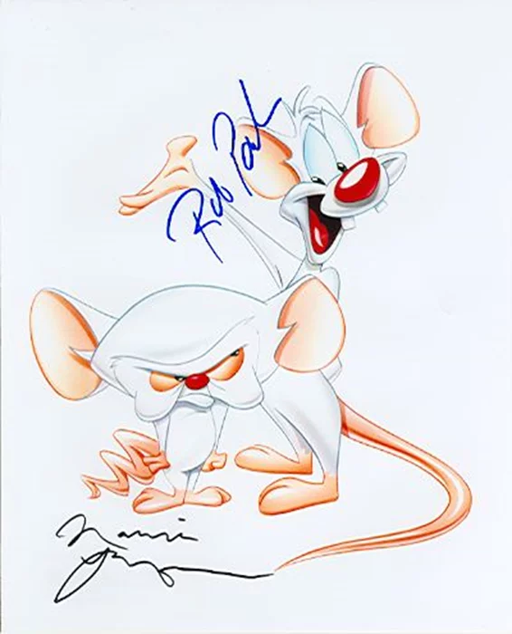 Pinky and the Brain autograph