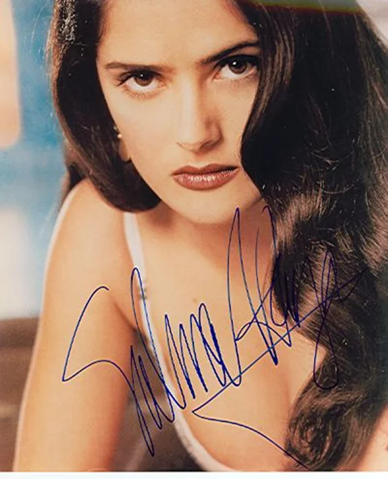 Salma Hayek autograph
