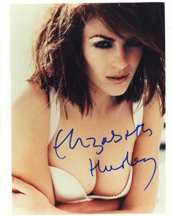 Elizabeth Hurley autograph