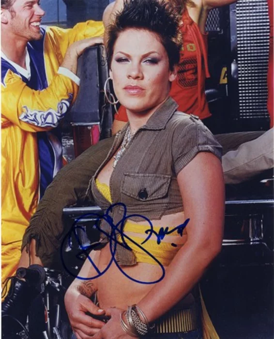 Pink autograph
