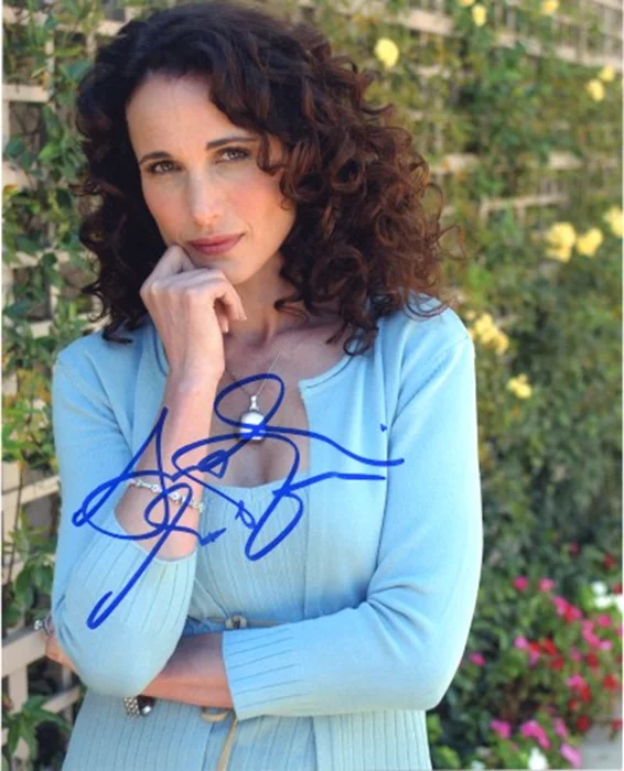 Andie MacDowell autograph