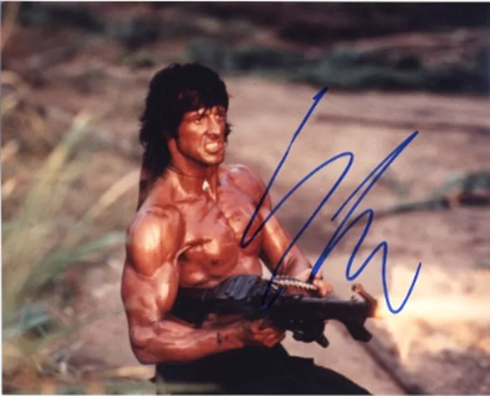 Sylvester Stallone autograph