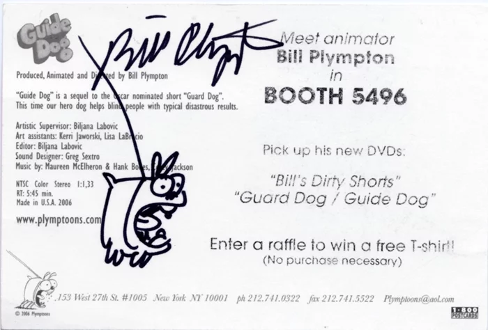 Bill Plympton autograph